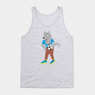 Wolf footballer Tank Top